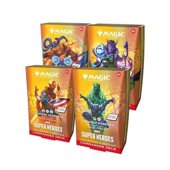 Magic: The Gathering – Marvel Super Heroes Collector’s Edition Commander Deck (set of 4)