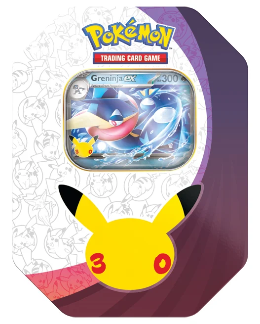 30th Celebration ex Tin met Greninja ex